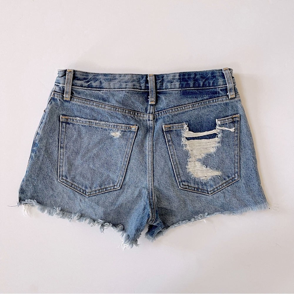 Abercrombie & fitch Annie high rise denim distressed shorts - Picture 3 of 4